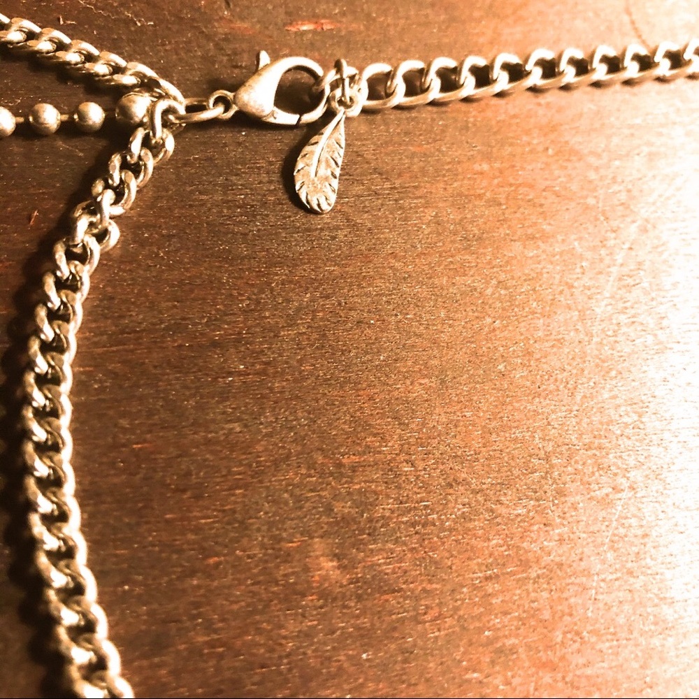 NWOT Free People Modern Geometric Boho Necklace - Picture 2 of 2